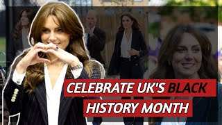 Kate Middleton Wore Striped Bodysuit Blazer On Celebrations Of Cardiff Black History Month | Royals