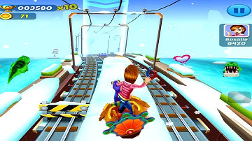 Subway Princess Runner Game - Peacock Hoverboard Run | Android/iOS Gameplay HD