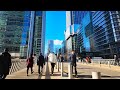 4k sunny winters day at canary wharf london  walking tour