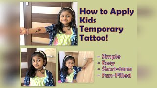 How To Apply Kids Temporary Tattoo | For Kids Parties screenshot 2