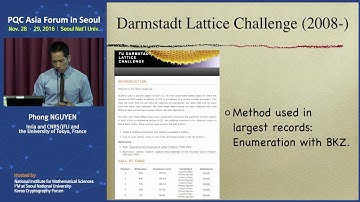 [PQC Asia Forum in Seoul] Session 7 NGUYEN, Phong