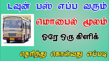 How to Check Town Bus Time Online in Tamil | Town Bus Timings Check in Tamil | TMM Tamilan