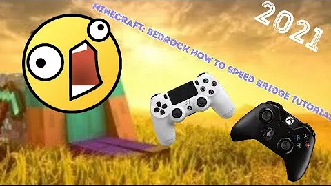 Minecraft Bedrock: HOW to speed bridge on Controller Minecraft Bedrock TUTORIAL (PS4/XBOX)