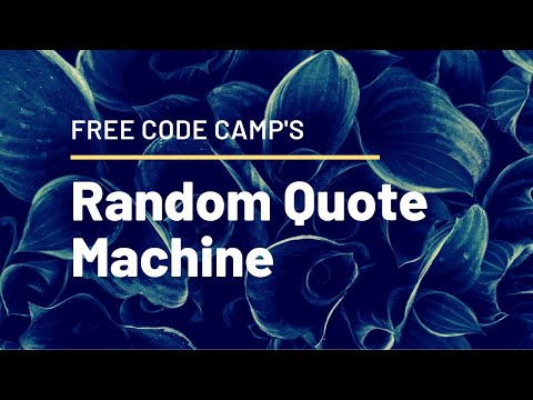 Random Quote Machine
