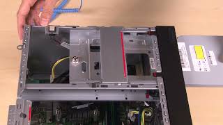 Lenovo ThinkSystem ST50 V2 installing an optical drive