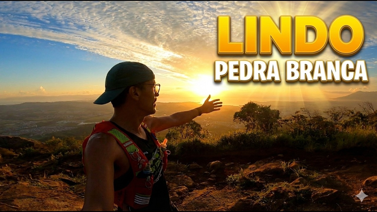 A Vista Mais INCRÍVEL de Palhoça! Corrida no Morro da PEDRA BRANCA