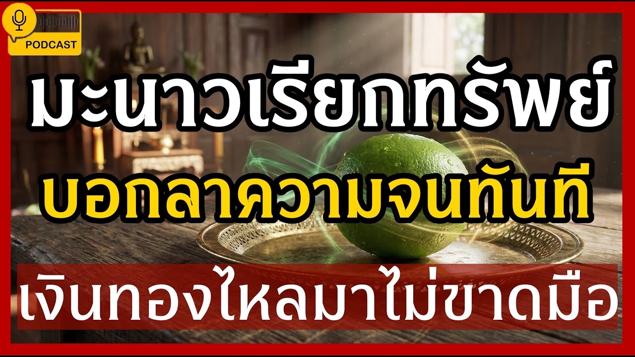 มะนาวเรียกทรัพย์ | บอกลาความจนทันที | เงินทองไหลมาไม่ขาดมือ | #ธรรมะธัมโม