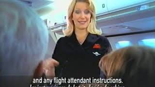 Delta Air Lines Early 2000S Era 737-800 Safety Video
