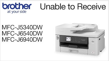 MFCJ5340DW unable to receive fax