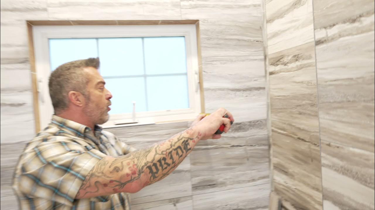 Palisade Tiles How to Tile and Trim a Window in a Shower YouTube