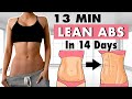 SHREDDED ABS IN 14 DAYS | 300 Reps Workout Challenge | Slim Waist Routine At Home | No Equipment