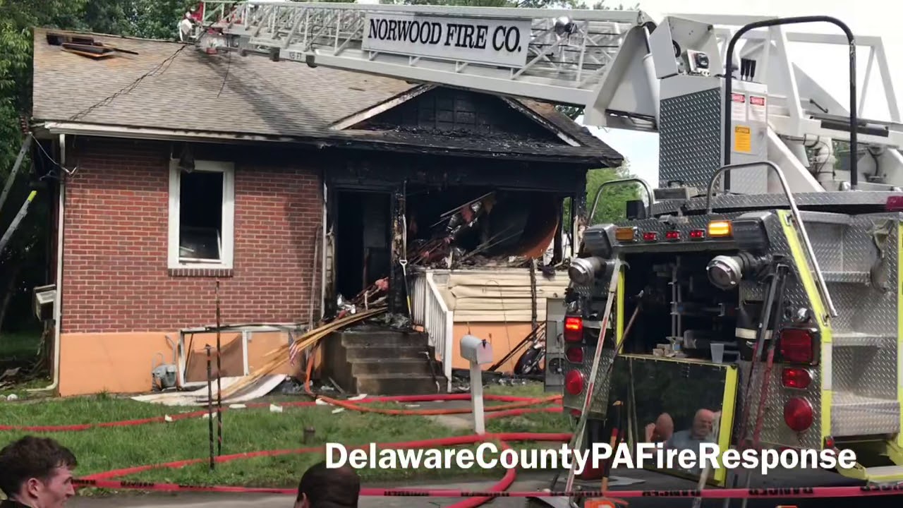 Ridley Township Pennsylvania Dwelling Fire 6/7/19 - YouTube