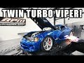 Twin Turbo Dodge Viper hits the dyno!