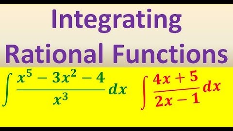 Integrating Rational Expressions (Part 1)