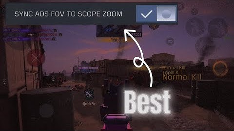 This is why you should use the SYNC ADS FOV in CODM…