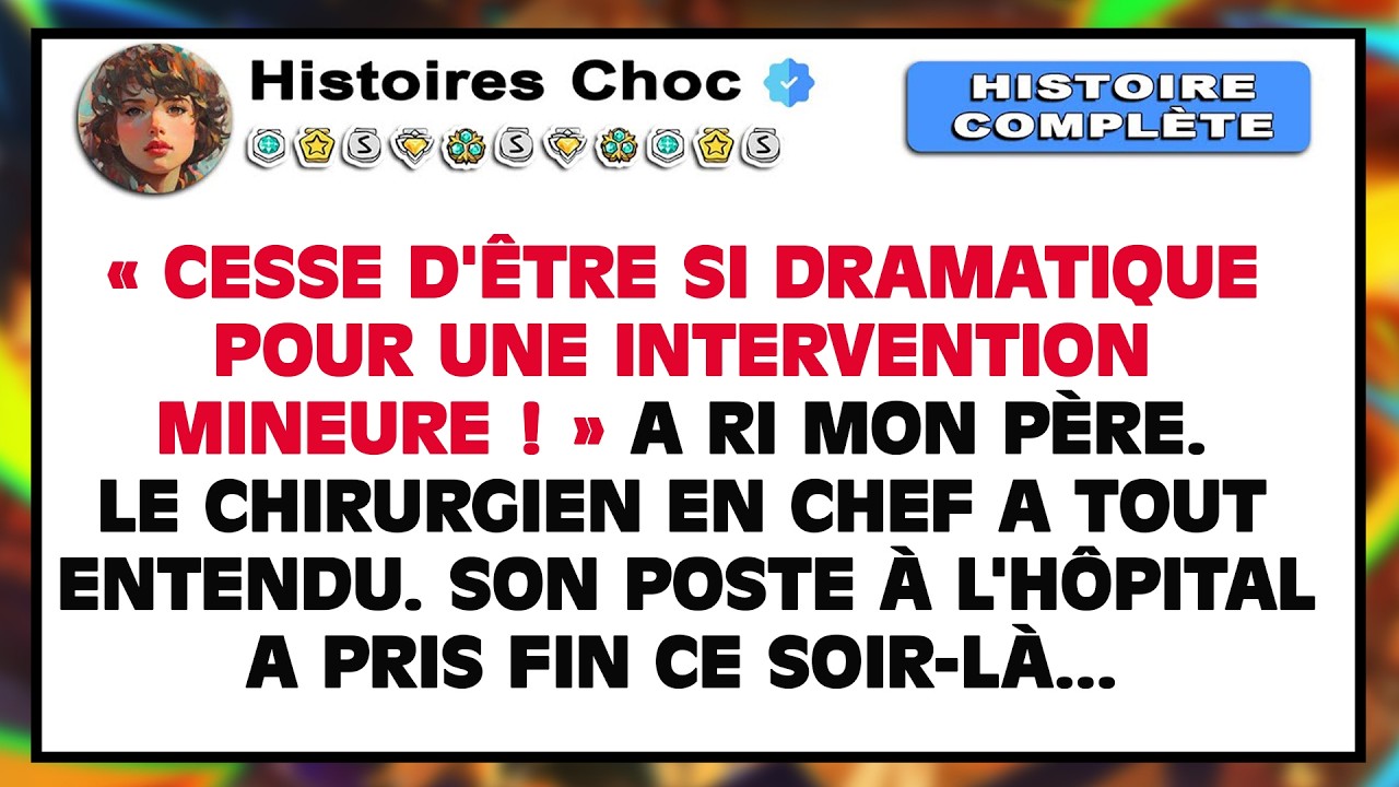À la fête de famille, mon père s'est moqué de mon opération, ignorant que son patron était mon méde