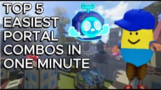 5 Easy Portal Combos In One Minute | Blox Fruits