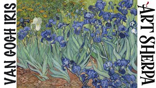 Irises, by Vincent van Gogh 🌟🎨 How to paint acrylics for beginners: Paint Night at Home