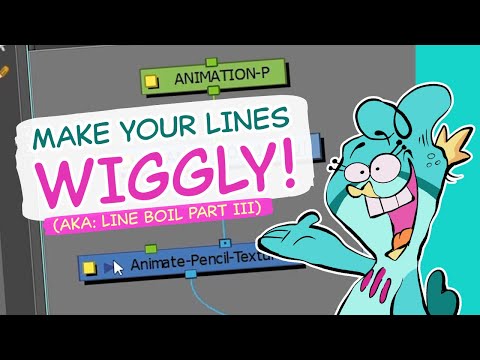 COMPOSITING - EASY WAY to make your lines WIGGLE (Harmony)