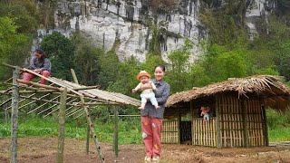 17-Year-Old Single Mother Builds a Bamboo House With Her Son | A New Shelter, A New Hope
