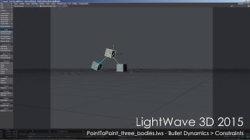 LightWave 3D: Point-To-Point Three Bodies scene rendered