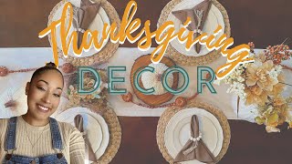 DIY FALL HOME DECOR | DIY THANKSGIVING DECOR | THANKSGIVING DINNER TABLESCAPE