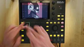 Akai Mpc One / Daft Punk Finger Drumming jam + visual sync /  Mix Mashup Tribute / Beat Instrumental