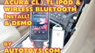 Acura TL CL IPOD, BLUETOOTH  & AUX MP3 Installation, GROM AUDIO by AutoToys.com