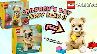 FREE LEGO Children's Day Teddy Bear 🧸 (40763)GWP 2025 | Early Thoughts & EVERYTHING YOU NEED TO KNOW