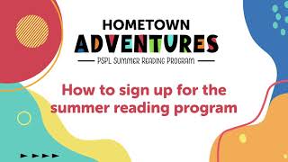 How To Sign Up for Summer Reading