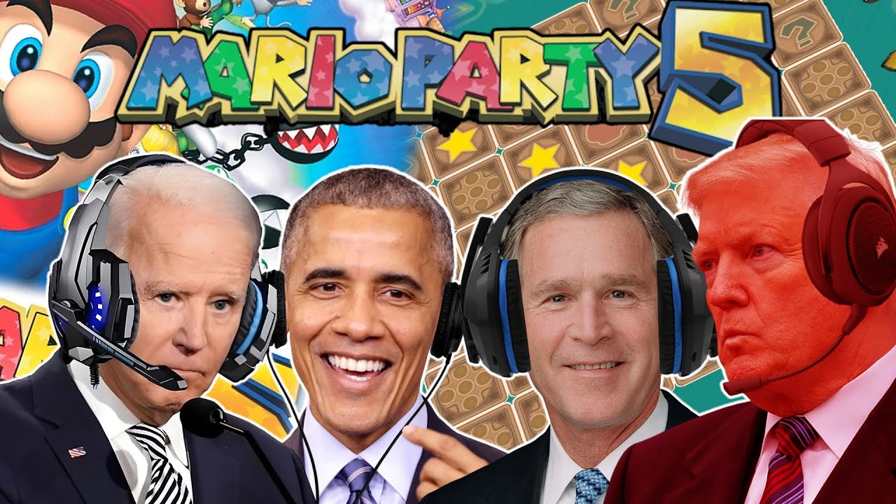 Presidents Play Mario Party 5 Card Party