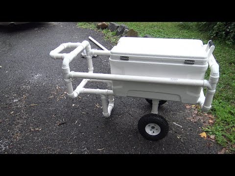 DIY PVC fishing cart 