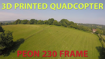 3D Printed Quadcopter Peon 230 - First Flight - Flips/Rolls and Crash