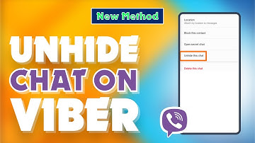 How to unhide chat on viber 2024 | Skill Wave |