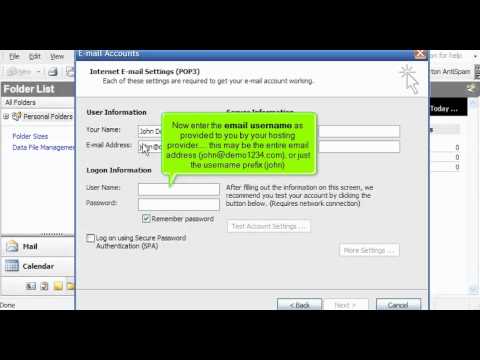email auth outlook2003