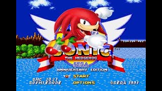 KNUCKLES IS VERY DIFFICULT Sonic the Hedgehog - Anniversary Edition (KNUCKLES GAMEPLAY)