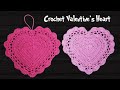 How to crochet hanging heart decorations Part 2 || Valentine&#39;s Day