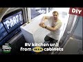 RV kitchen build from IKEA cabinets. Diy campervan kitchen unit for simple van conversion - part 1