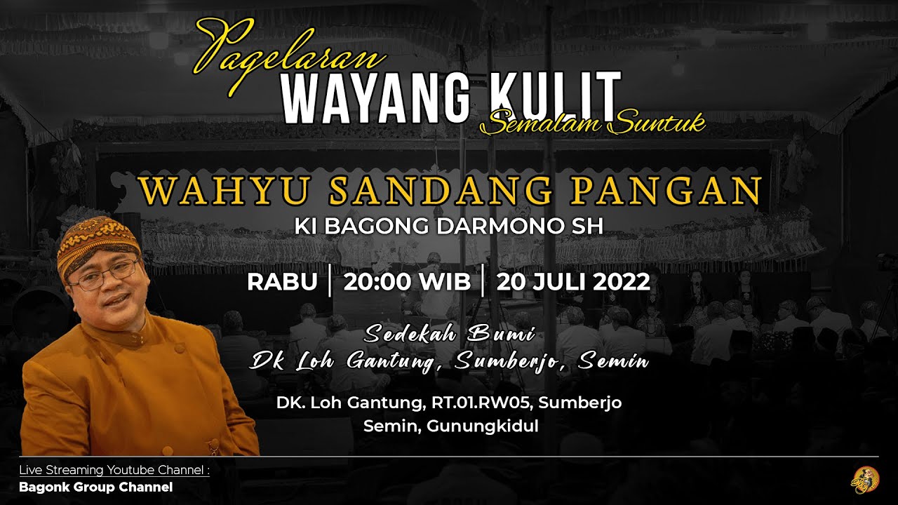 🔴 LIVE WAYANG KULIT DALANG KI BAGONG DARMONO 