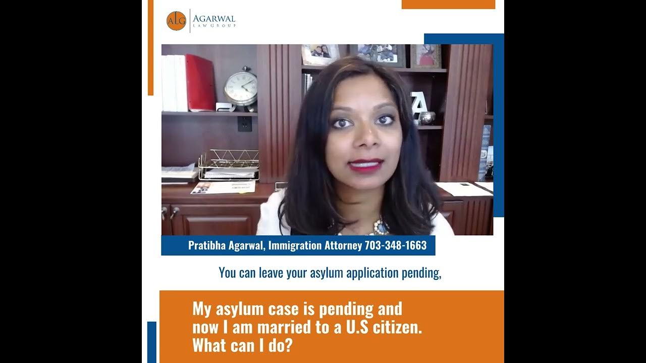 My asylum case is pending and now I am married to a U.S citizen. What