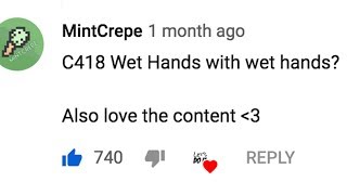 MINECRAFT - wet hands using wet hands