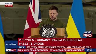 Zełenski Podpisaliśmy Deklarację Londyńską, Dokument Określający Naszą Współpracę