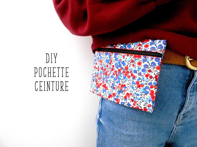 Coudre une pochette pour ceinture, tuto pochette 