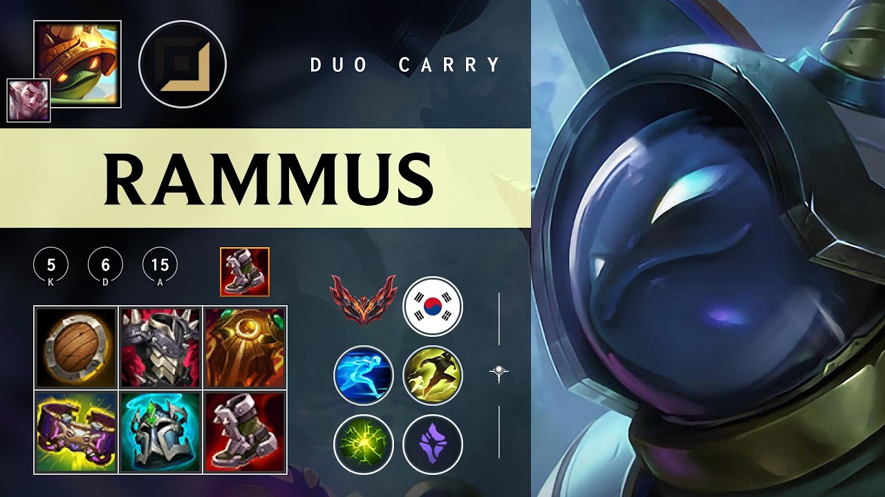 Rammus Carry vs Yunara - KR Grandmaster Patch 26.04