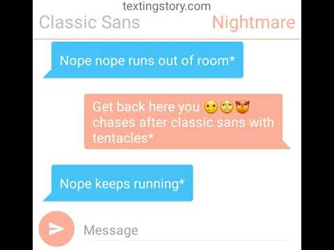 If Nightmare Sans And Classic Sans Texted Youtube