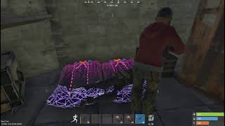 Rust raiding a bunker with one arrow!