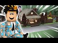 building a COMMUNITY CABIN in my new bloxburg neighborhood... with facecam