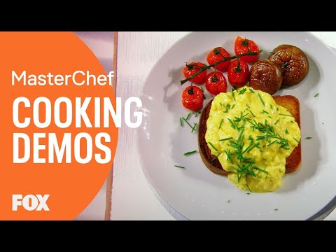 Gordon Ramsay Demonstrates How To Make The Perfect Scrambled Eggs | Season 8 Ep. 5 | MASTERCHEF
