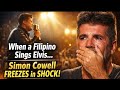When a Filipino Starts Singing ElvisSimon Cowell FREEZES in SHOCK | Most Emotional AGT Audition Ever