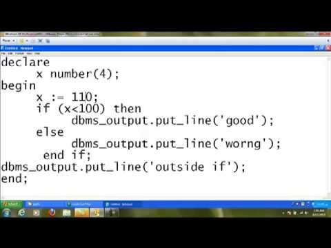 Conditional Statements in Oracle PL SQL